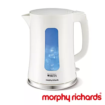 英國Morphy Richards 快煮濾水壺1.5L【珍珠白】珍珠白