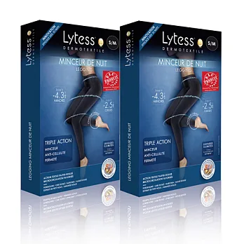 Lytess 法國原裝 睡覺塑九分褲2件組M黑色S/M+S/M