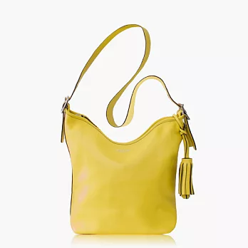 【COACH 多種背法】皮革 / 肩背 / 斜背兩用包_檸檬黃