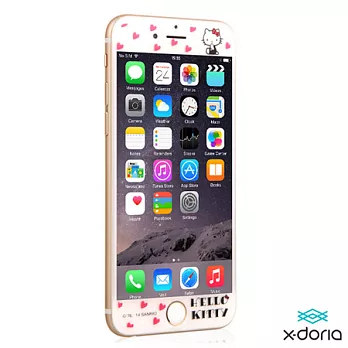 【X-doria】Hello Kitty Paints iPhone6 4.7吋保護軟膜-美媛凱蒂系列高貴紅