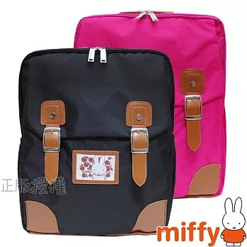 【Miffy米飛兔】韓風時尚護脊輕量書包/背包(二色)黑色