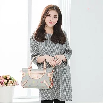 LUMAN.LISHA 露蔓麗莎 英式女王甜美愛戀2way包-6115(淺灰)