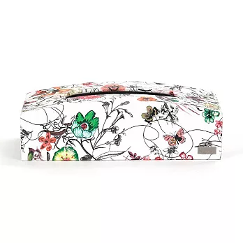 finara費納拉-爵士樂弧形皮革面紙盒-(維多利亞花園)