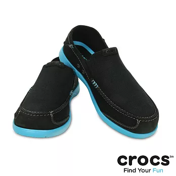 Crocs - 男款 - 追風沃爾盧 -41.5黑/電光藍色