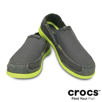 Crocs - 男款 - 追風沃爾盧 -39.5炭灰/柑橘色
