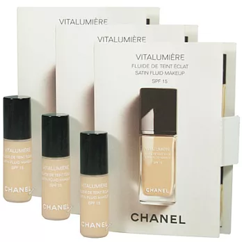 CHANEL香奈兒 活力粉底乳SPF15(2.5ml)*3#20