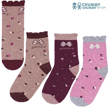 【CHUMMY CHUMMY】草莓啾啾襪-女(10雙組/盒 C3XBBFZA07)2(3Y-4Y)