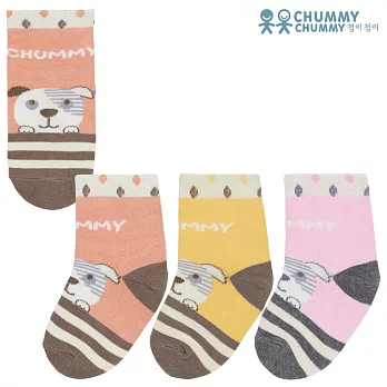 【CHUMMY CHUMMY】嬰幼兒可愛狗狗襪-女(10雙組/盒 C3XBAFZA03)1(0Y-2Y)