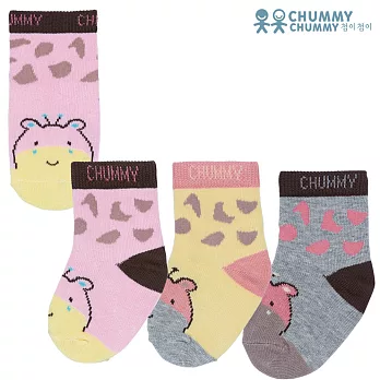 【CHUMMY CHUMMY】嬰幼兒可愛長頸鹿襪-女(10雙組/盒 C3XBAFZA02)1(0Y-2Y)