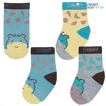 【CHUMMY CHUMMY】嬰幼兒可愛長頸鹿襪-男(10雙組/盒 C3XBAMZA02)1(0Y-2Y)