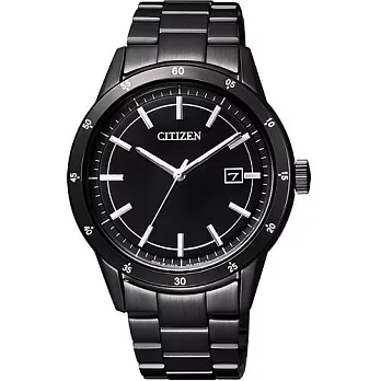 CITIZEN Eco-Drive 城市雅量風格時尚腕錶-黑-AW1165-51E