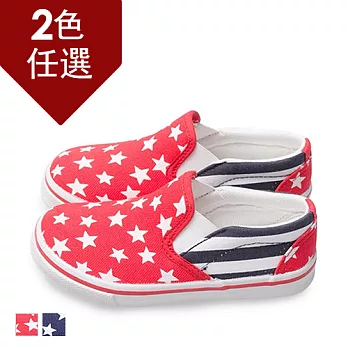 FUFA MIT 星星國旗風懶人鞋(BABY11)-共兩色16紅