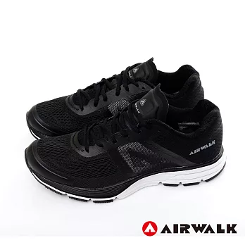 AIRWALK-記憶穩走 太空網紋透氣運動鞋 9黑