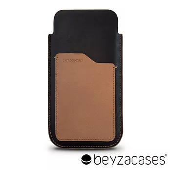 Beyzacases Natural ID Slim iPhone 6 專用超薄卡片皮套-雅痞黑褐 (BZ05465)