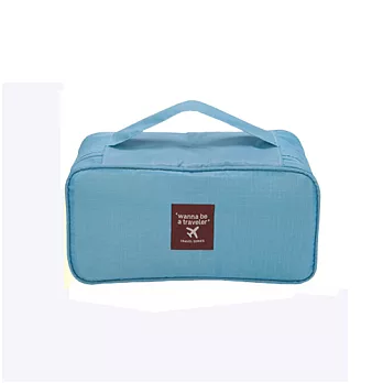 AOU 旅行配件多功能萬用包 內衣褲收納袋 (淺藍) 66-008A (淺藍)