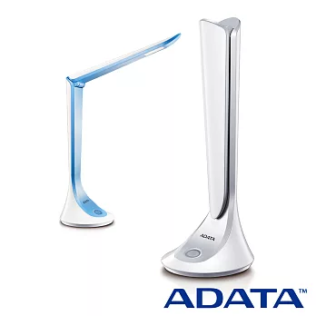 威剛 ADATA 8W 鬱金香造型 LED 檯燈 白藍/白銀白銀