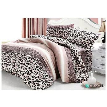 【法式寢飾花季】時尚典藏-加大100%天絲纖維鋪棉兩用被床包組(奢華6*6.2尺)