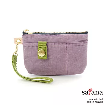 satana - 實用拉鍊化妝包/零錢包 - 接骨木紫