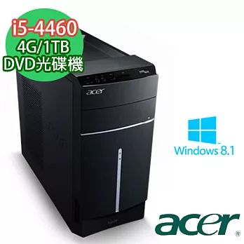 《ACER宏碁》 TC-605「疾速戰斧」 I5-4460/4G/1TB/Win8.1桌上型電腦 (ASPIRE ATC-605-04L)