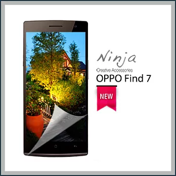 【東京御用Ninja】OPPO Find 7專用高透防刮無痕螢幕保護貼