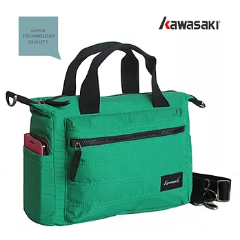 KAWASAKI多功能平板手提包附活動式背帶綠