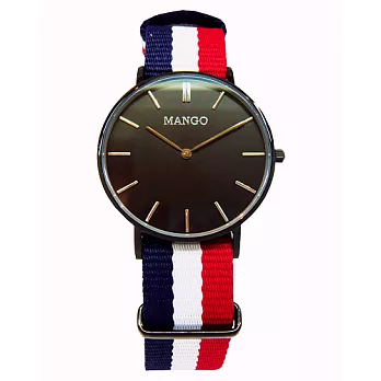MANGO 異國風貌時尚優質腕錶-黑面-MA6657L-88
