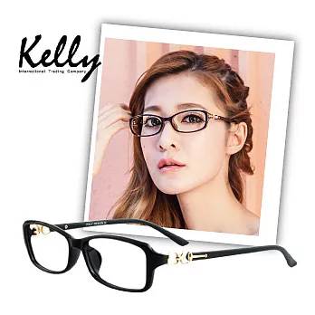【Kelly C】超模潮流街頭風格平光眼鏡/光學眼鏡/近視眼鏡(黑色-2612-C1)