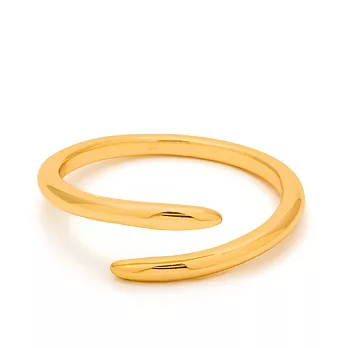 GORJANA 波浪造型 尾戒 指尖戒 鑲18K金 典雅簡約設計 Gisele吉賽兒款3號