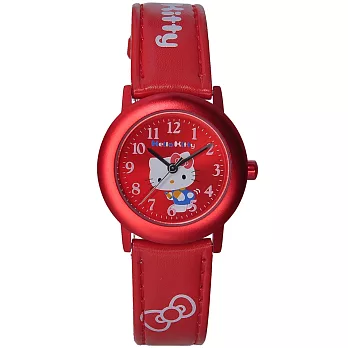 【HELLO KITTY】凱蒂貓俏皮時尚腕錶(紅 KT630LRRR)