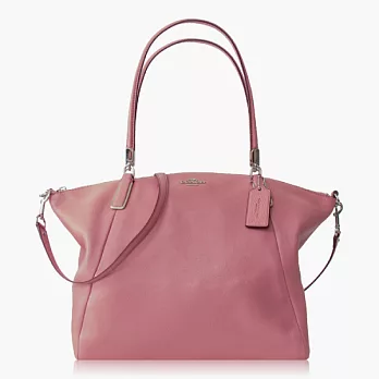 【COACH 多種背法】皮革 / 肩背 / 斜背兩用包_粉色