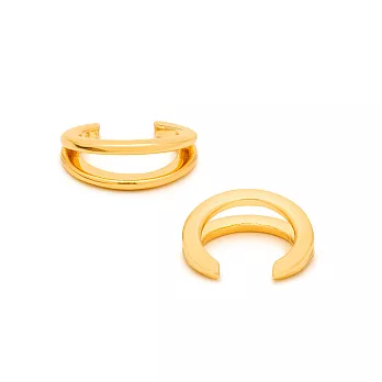 Gorjana 金色后冠 耳骨夾 耳廓夾 耳環 無耳洞女孩必備 鑲18K金