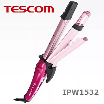 TESCOM負離子專業蒸氣直/ 捲髮器(亮麗粉) IPW1532