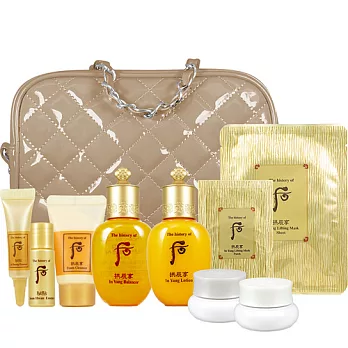 Whoo 后 秘帖循環水凝活膚緊緻雪白旅行10件組#雪白美肌水+乳液