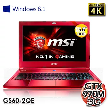 msi 微星 GS60 2QE 15.6吋 i7-4720HQ GTX970M 3G獨顯電競筆電