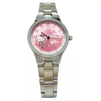 HELLO KITTY 兜風樂趣時尚優質俏麗腕錶-粉紅色-KT602LWPA