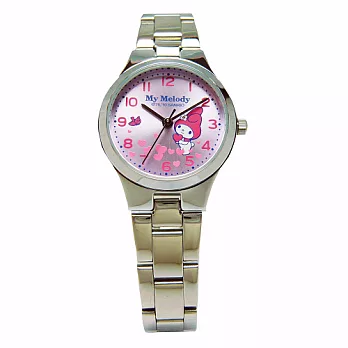 HELLO KITTY 美樂蒂的異想世界時尚優質腕錶-紫色-KT013LWVA