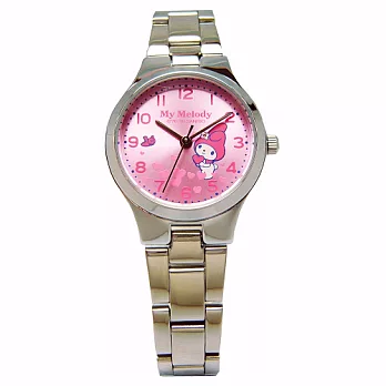 HELLO KITTY 美樂蒂的異想世界時尚優質腕錶-粉紅色-KT013LWPA