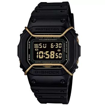 G-SHOCK 街頭時尚風潮炫酷運動時尚腕錶-黑-DW-5600P-1