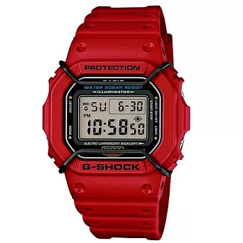 G-SHOCK 街頭時尚風潮炫酷運動時尚腕錶-紅-DW-5600P-4
