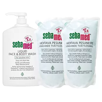 【UH】Sebamed 施巴 - 潔膚露超值組合