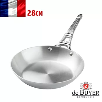 |DE BUYER| 法國畢耶﹝藍嶽頂級不鏽鋼系列﹞鐵塔握柄平底鍋 28cm