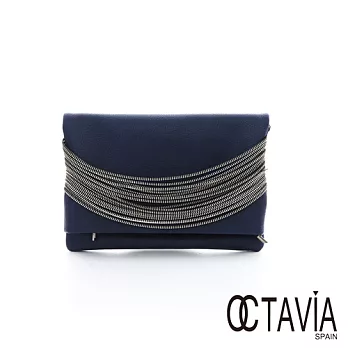 OCTAVIA 8 -ZIPPER鏈條手拿肩背二用信封包 - 靚冷藍靚冷藍