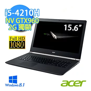 【Acer】VN7-591G-58M9 15.6吋FHD高畫質筆電 (i5-4210H/8G/2G獨顯/1TB/WIN8.1)