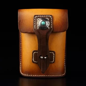 倉吉0012哈雷風，植鞣革手工包/腰包