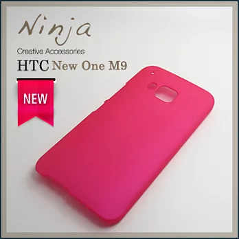 【東京御用Ninja】HTC One M9精緻磨砂保護硬殼（桃紅色）