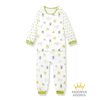 【MOONYA MOONYA】森林嘉年華開襟斜釦純棉套裝(正韓韓國品牌童裝-男)8513M-18M