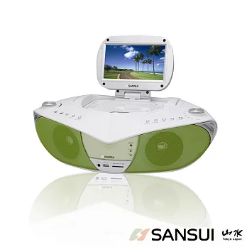 福利品-SANSUI山水7吋數位電視/廣播/DVD/MP3/USB/AUX手提音響(HD-638)