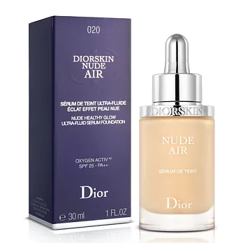 Dior迪奧 輕透光空氣水粉底液#020自然膚色(30ml)