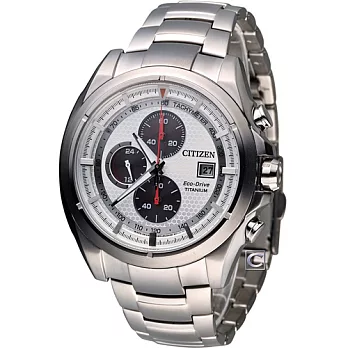 星辰 CITIZEN 金牌特務超級鈦計時腕錶 CA0551-50A 白
