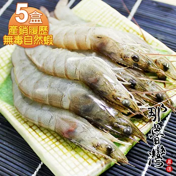 【那魯灣】產銷履歷無毒自然蝦5盒(250g/盒)